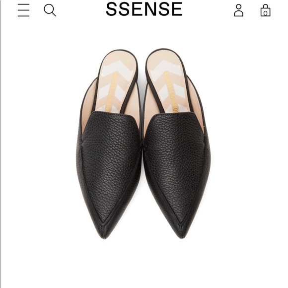 Nicholas Kirkwood Shoes - Nicholas Kirkwood Black Calfskin Beya Mules 37